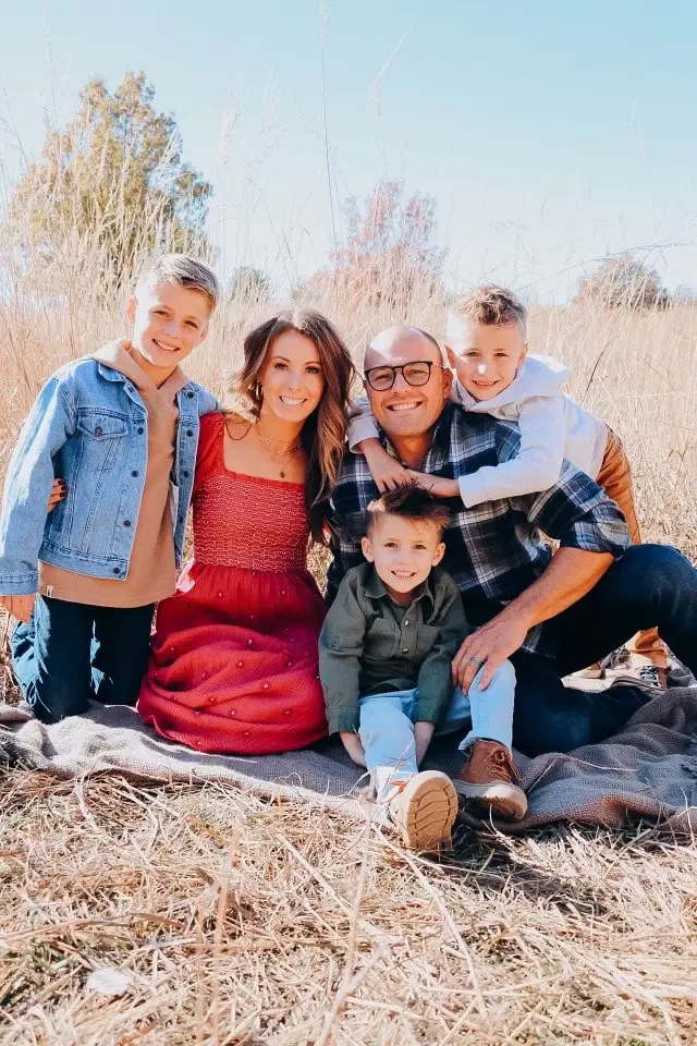 Family photo from the Meet Us section
